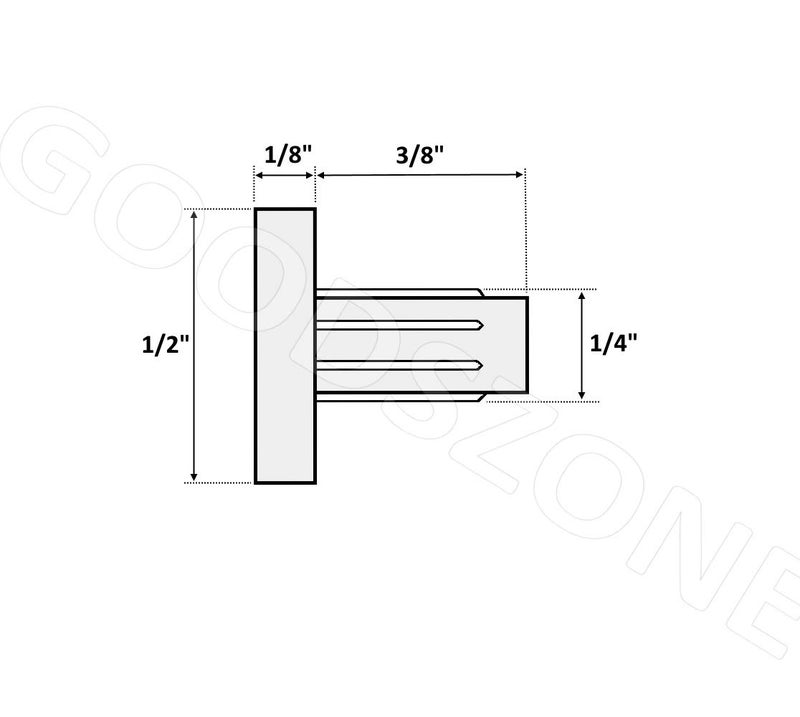G GOODSZONE GoodsZone 10/Pack Glass Table Top Bumpers Vinyl Clear Pads Spacers for Patio Furniture Indoor Outdoor for 1/4" Inch Hole - Image 2